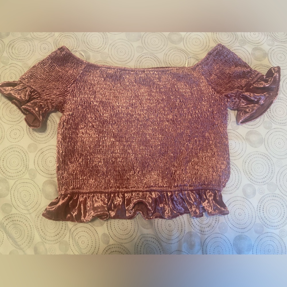 Crop top , feels like velvet